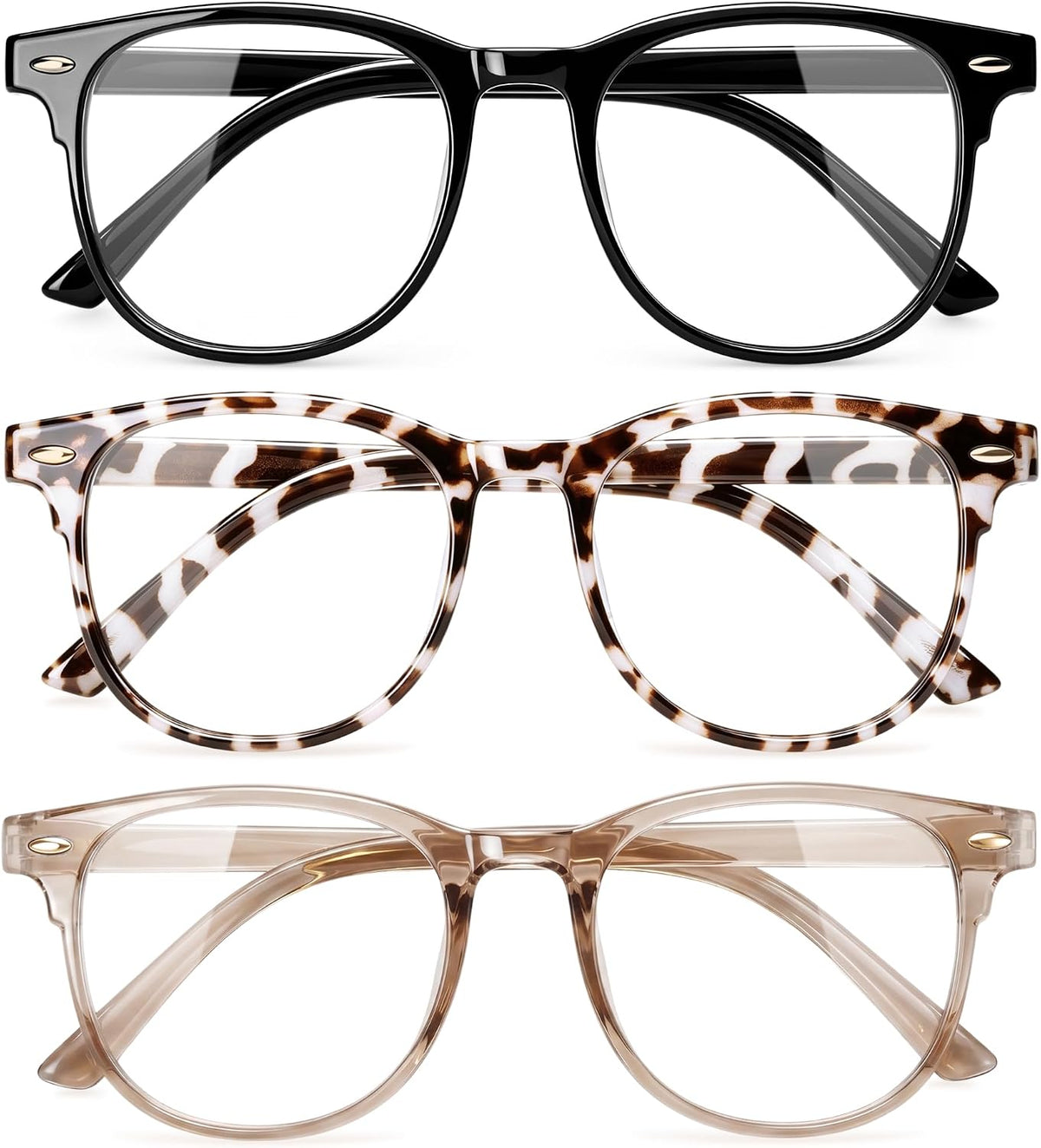 Gaoye Blue Light Glasses for Woman 3 Pack
