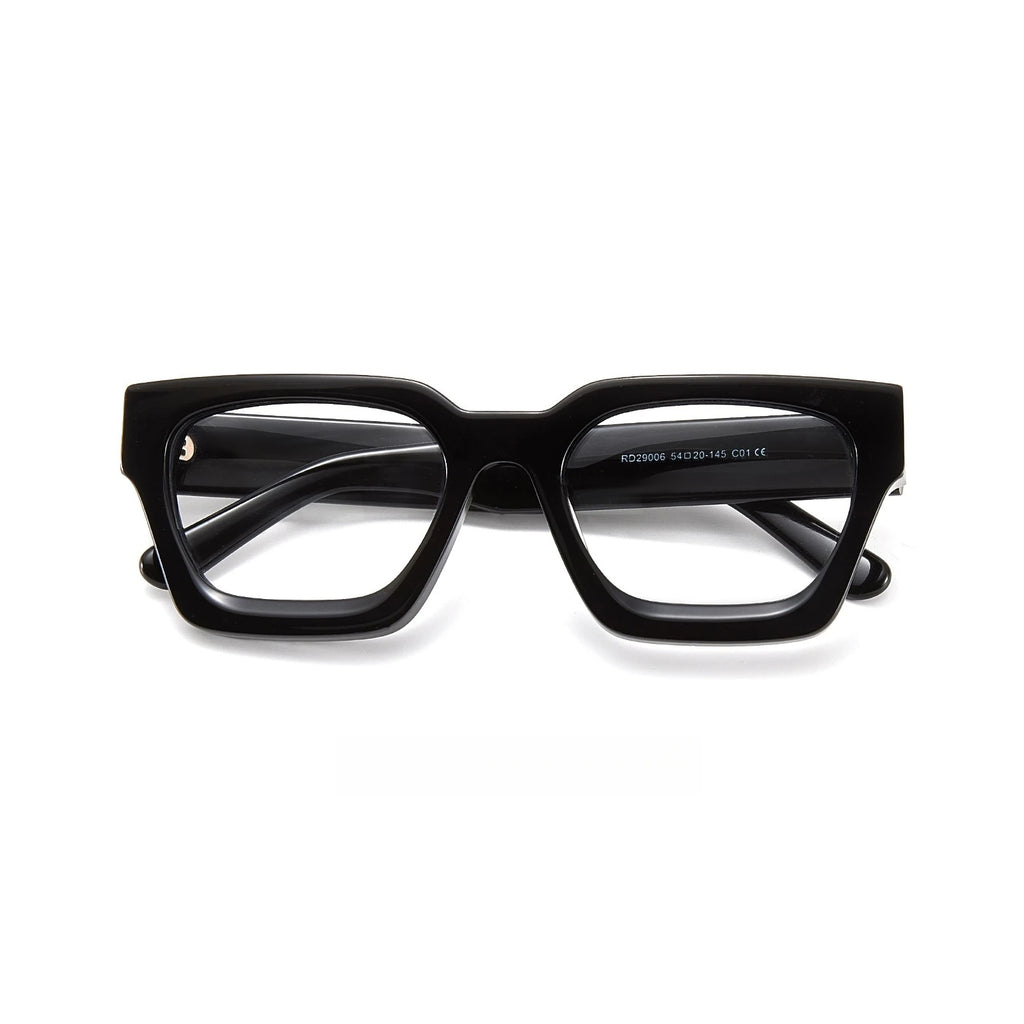 Fashion Retro Men Glasses Square Big Size Acetate Wide-Rim Design Optical Prescription Eyeglasses Frames Women RD29006