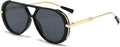 Oversized Pilot Sunglasses for Women Men Trendy