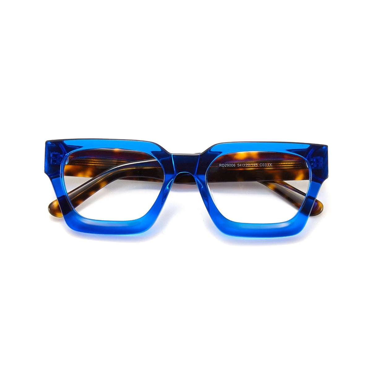 Fashion Retro Men Glasses Square Big Size Acetate Wide-Rim Design Optical Prescription Eyeglasses Frames Women RD29006