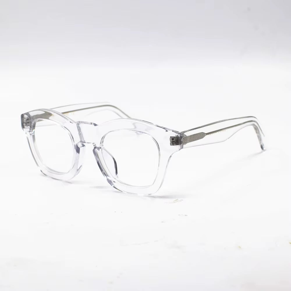 Japan Handmade Italy Acetate Eyeglass Frames Clear Lens Glasses Full Rim 1960'S