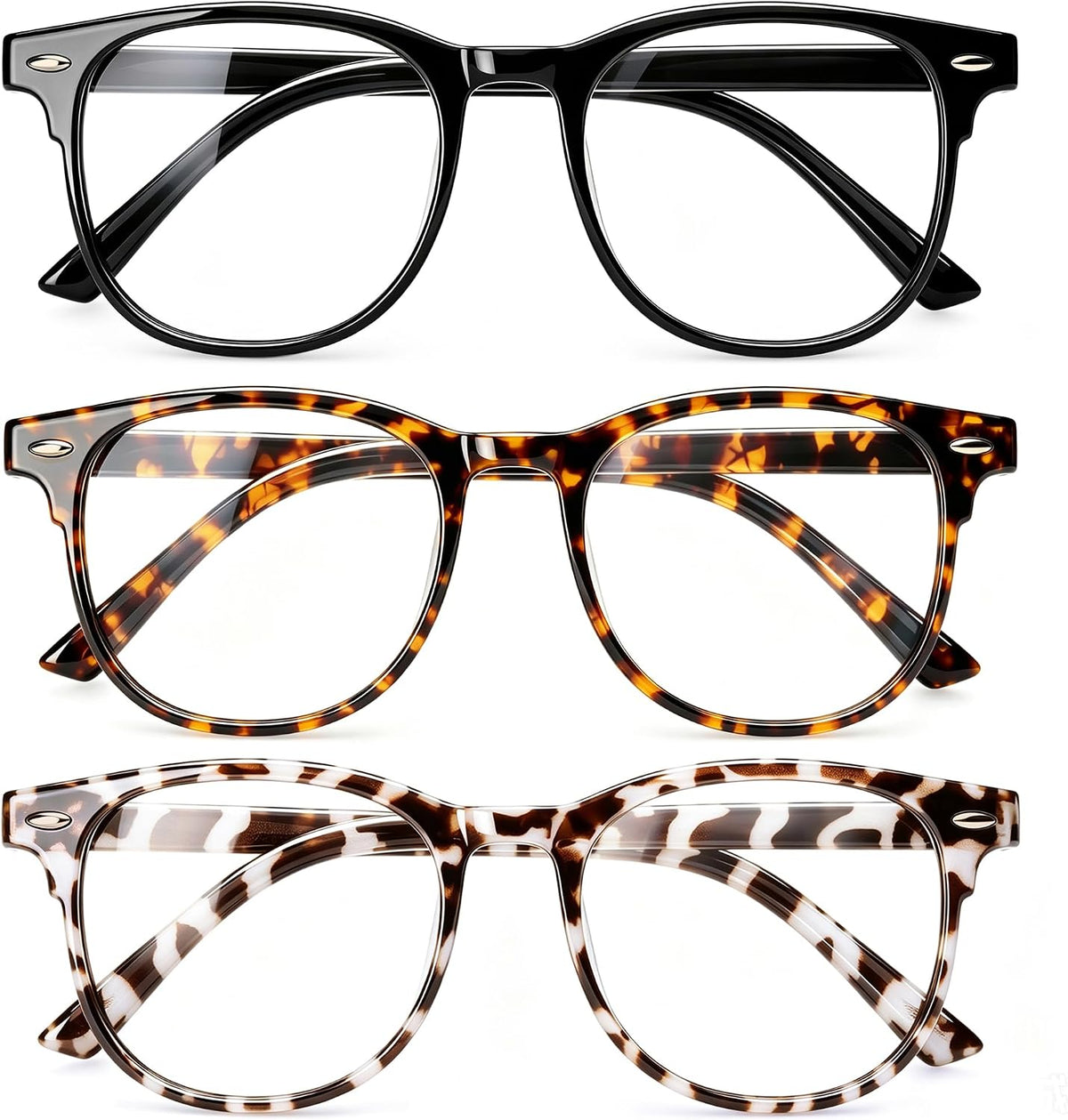 Gaoye Blue Light Glasses for Woman 3 Pack