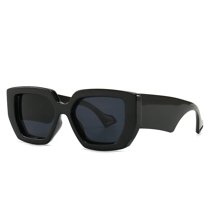 Vintage Trendy Square Chunky Oversized Sunglasses Men 2025 Brand Design Retro Thick Frame Chic Bold Sun Glasses Shades Male S320