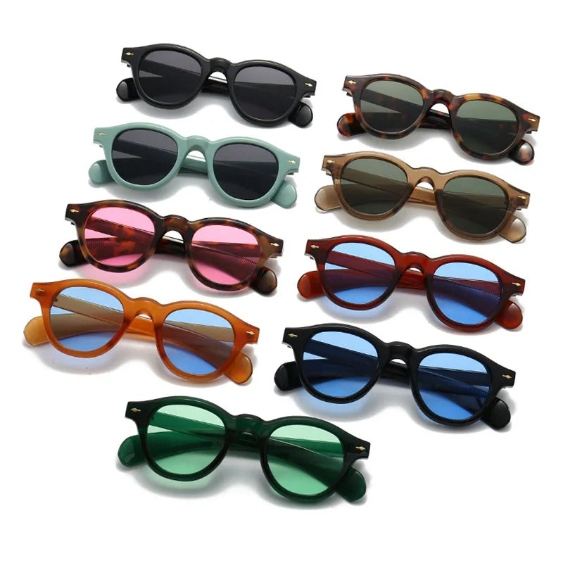 Royal Rose Oval Leopard Sunglasses detail view
