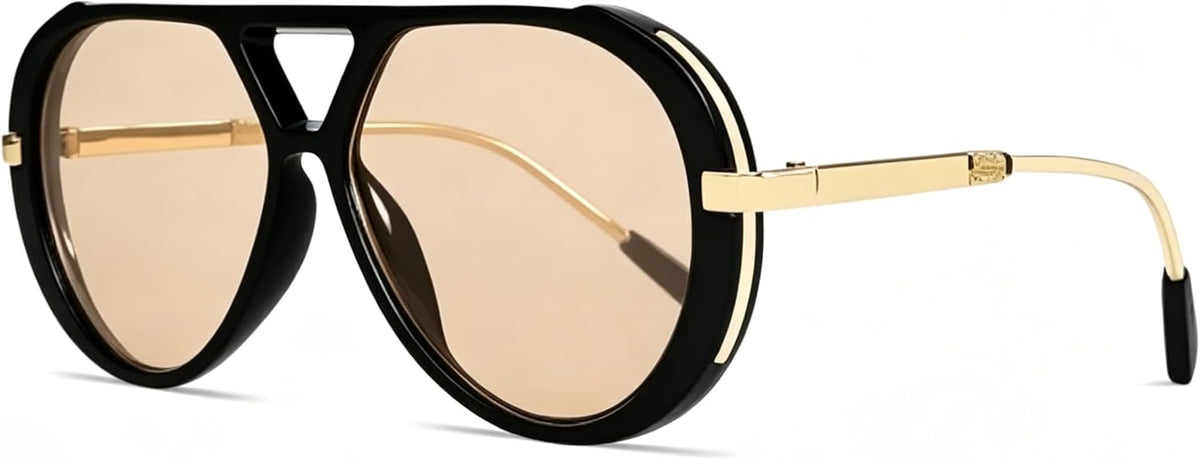 Oversized Pilot Sunglasses for Women Men Trendy