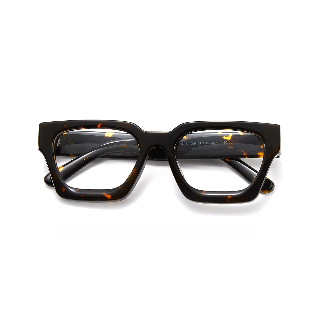 Fashion Retro Men Glasses Square Big Size Acetate Wide-Rim Design Optical Prescription Eyeglasses Frames Women RD29006