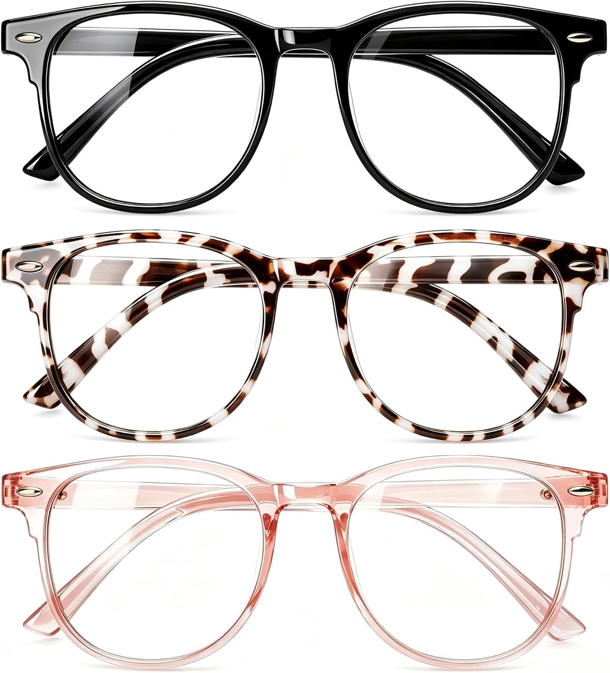 Gaoye Blue Light Glasses for Woman 3 Pack