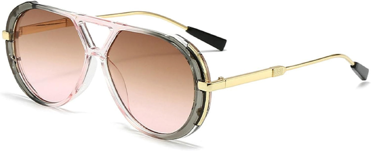 Oversized Pilot Sunglasses for Women Men Trendy