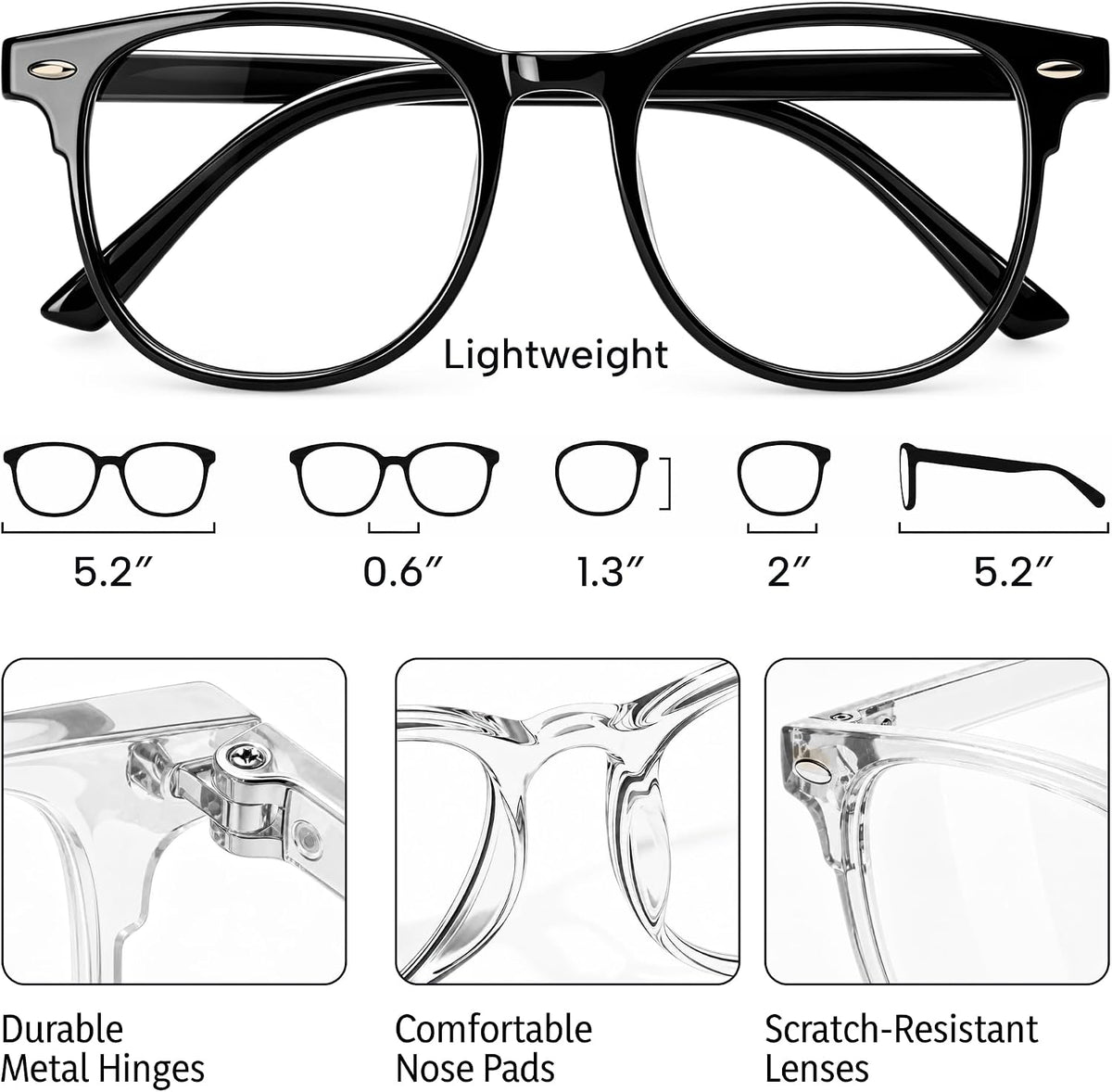 Gaoye Blue Light Glasses for Woman 3 Pack
