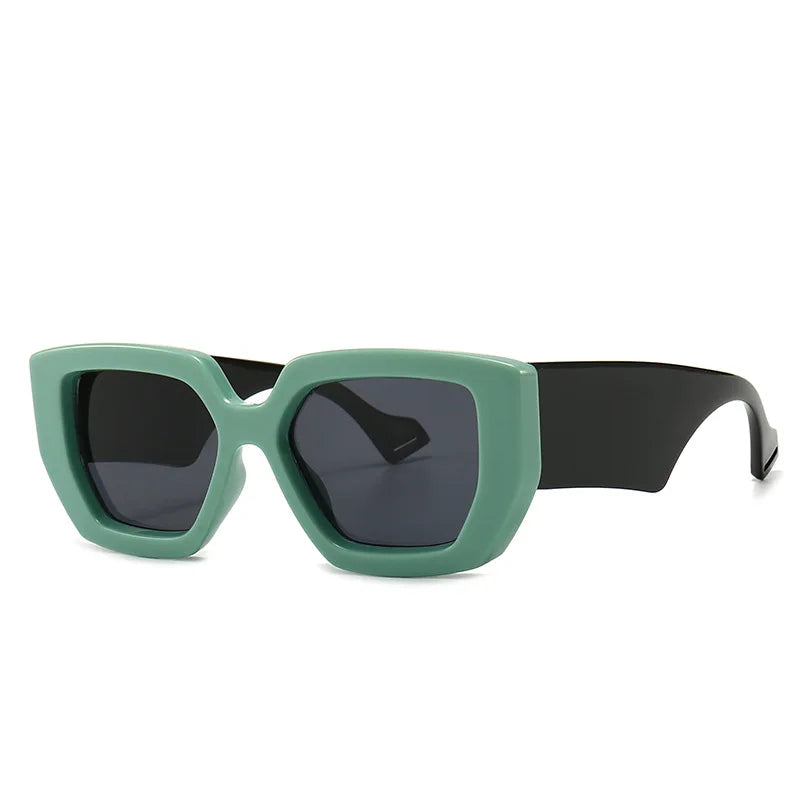 Vintage Trendy Square Chunky Oversized Sunglasses Men 2025 Brand Design Retro Thick Frame Chic Bold Sun Glasses Shades Male S320